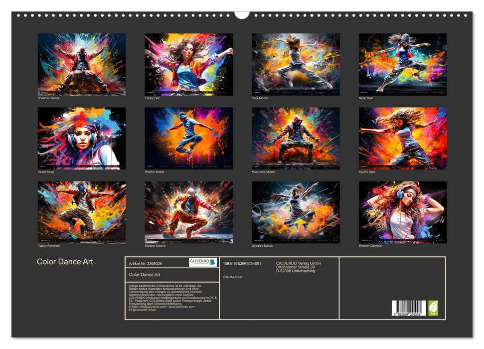 Color Dance Art (CALVENDO Wandkalender 2027)