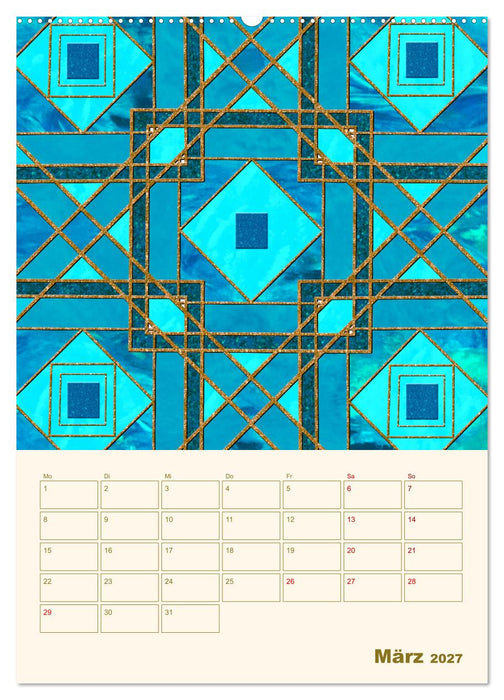 Art Deco Planer (CALVENDO Premium Wandkalender 2027)