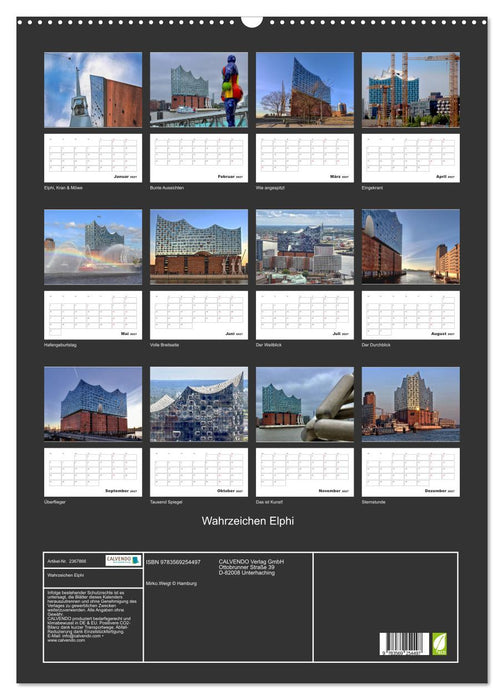 Wahrzeichen Elphi (CALVENDO Wandkalender 2027)