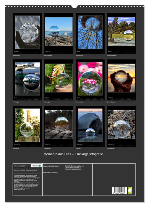 Momente aus Glas – Glaskugelfotografie (CALVENDO Wandkalender 2027)