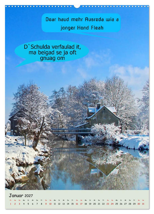 Schwäbische Sprichwörter - so gsaid (CALVENDO Premium Wandkalender 2027)