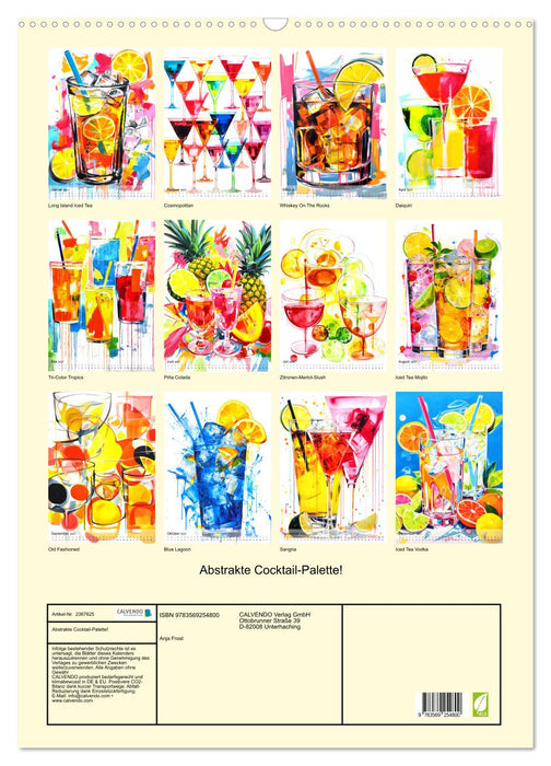 Abstrakte Cocktail-Palette! (CALVENDO Wandkalender 2027)