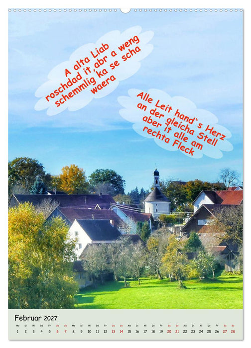 Schwäbische Sprichwörter - so gsaid (CALVENDO Wandkalender 2027)