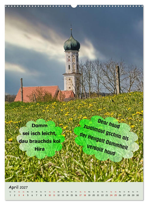 Schwäbische Sprichwörter - so gsaid (CALVENDO Wandkalender 2027)