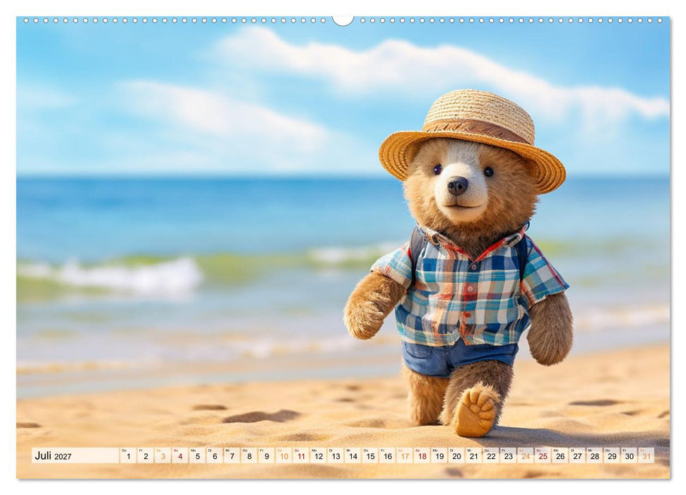 Teddybär und seine Abenteuer (CALVENDO Premium Wandkalender 2027)