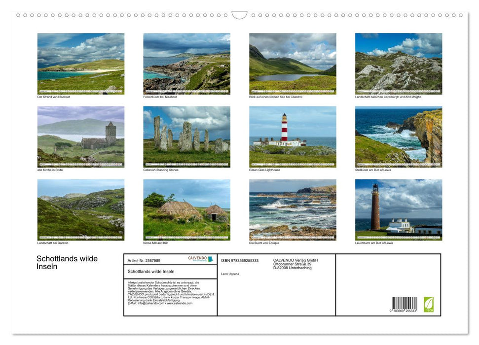 Schottlands wilde Inseln (CALVENDO Wandkalender 2027)