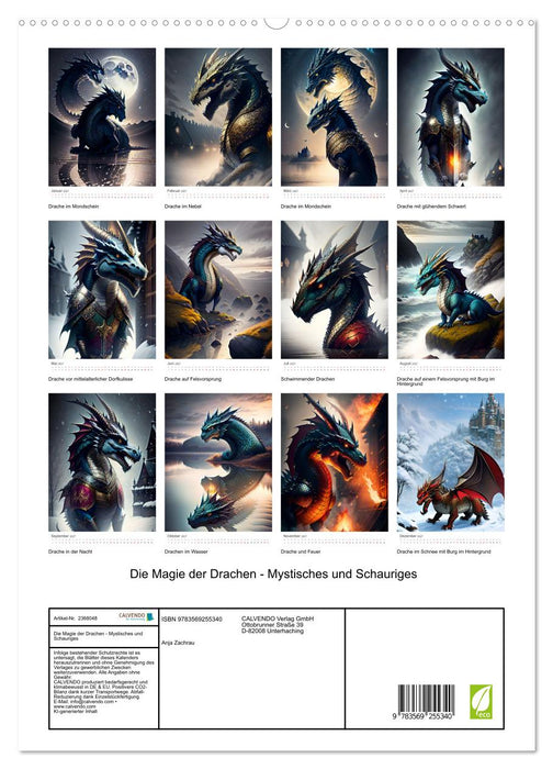 Die Magie der Drachen - Mystisches und Schauriges (CALVENDO Premium Wandkalender 2027)
