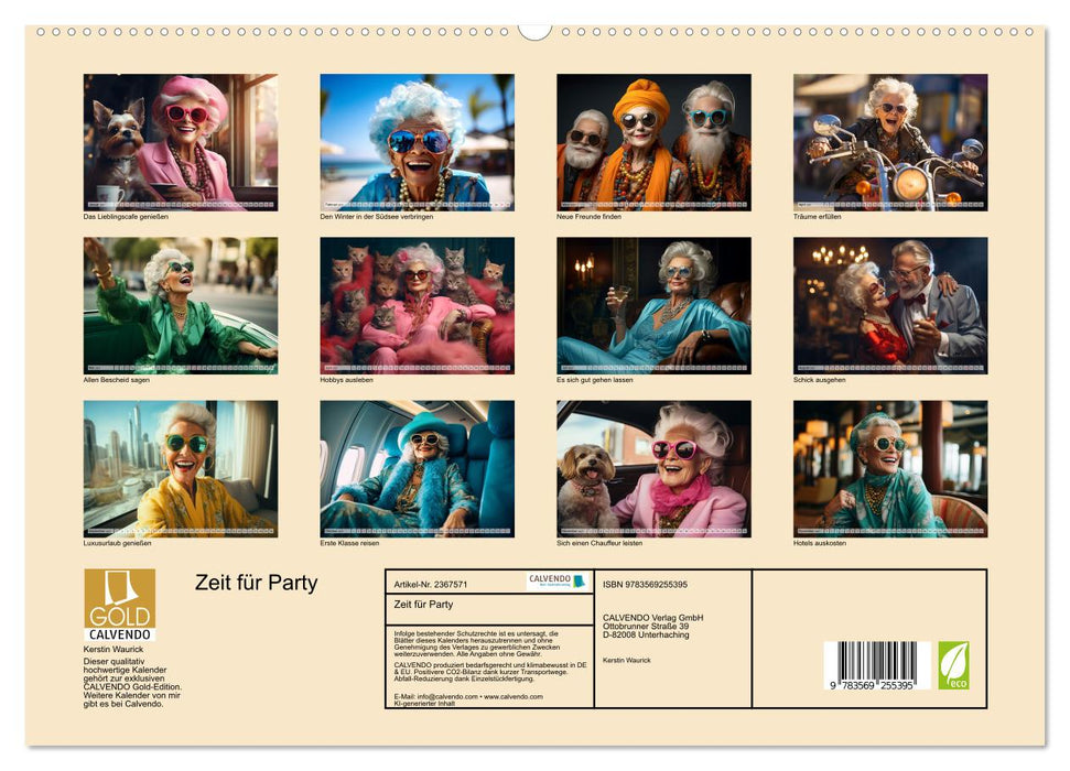Zeit für Party (CALVENDO Premium Wandkalender 2027)