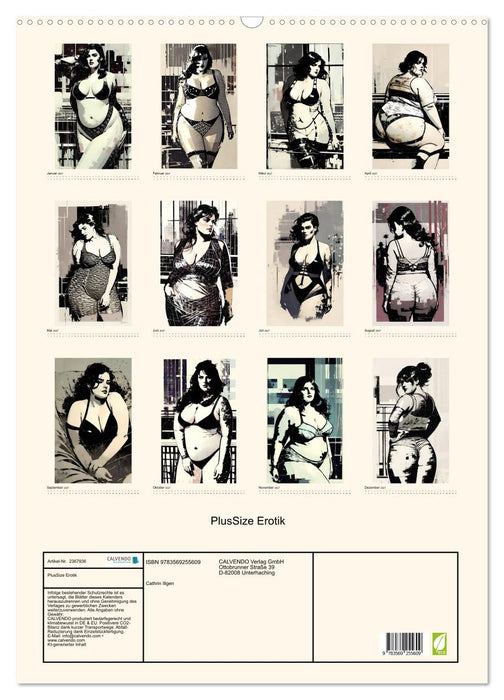 PlusSize Erotik (CALVENDO Wandkalender 2027)