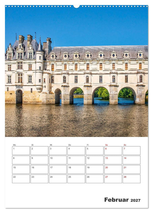 Schlösser der Loire - Reiseplaner (CALVENDO Premium Wandkalender 2027)