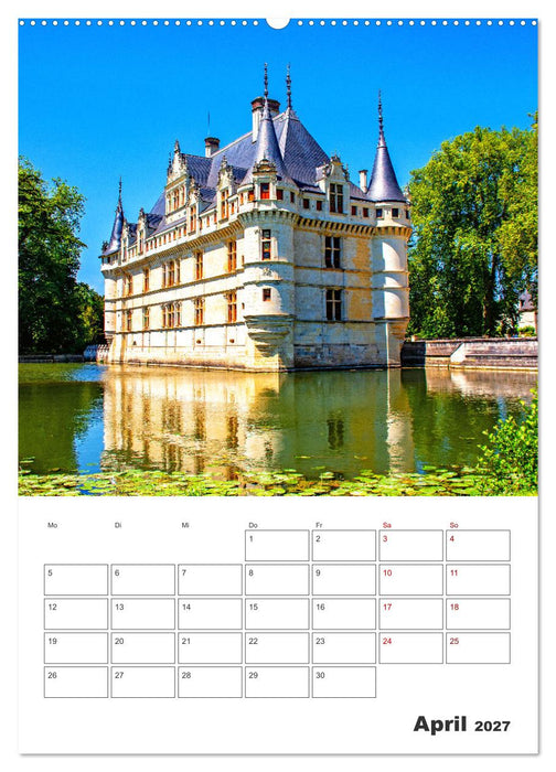Schlösser der Loire - Reiseplaner (CALVENDO Premium Wandkalender 2027)