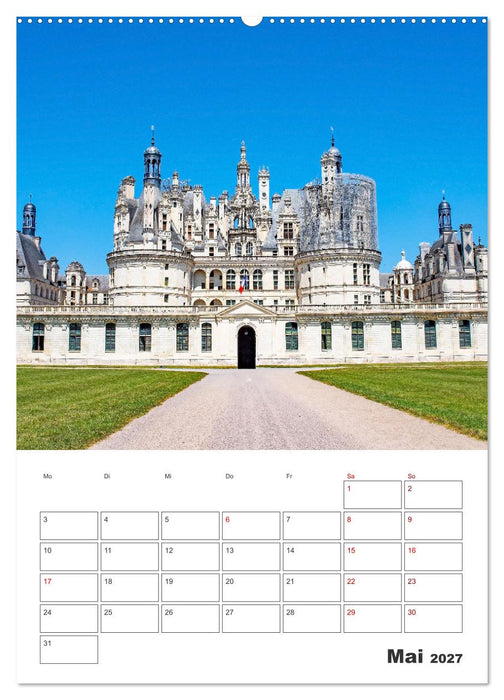 Schlösser der Loire - Reiseplaner (CALVENDO Premium Wandkalender 2027)