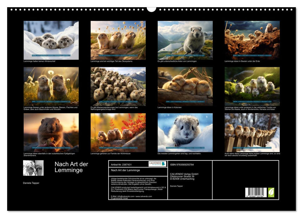 Nach Art der Lemminge (CALVENDO Wandkalender 2027)