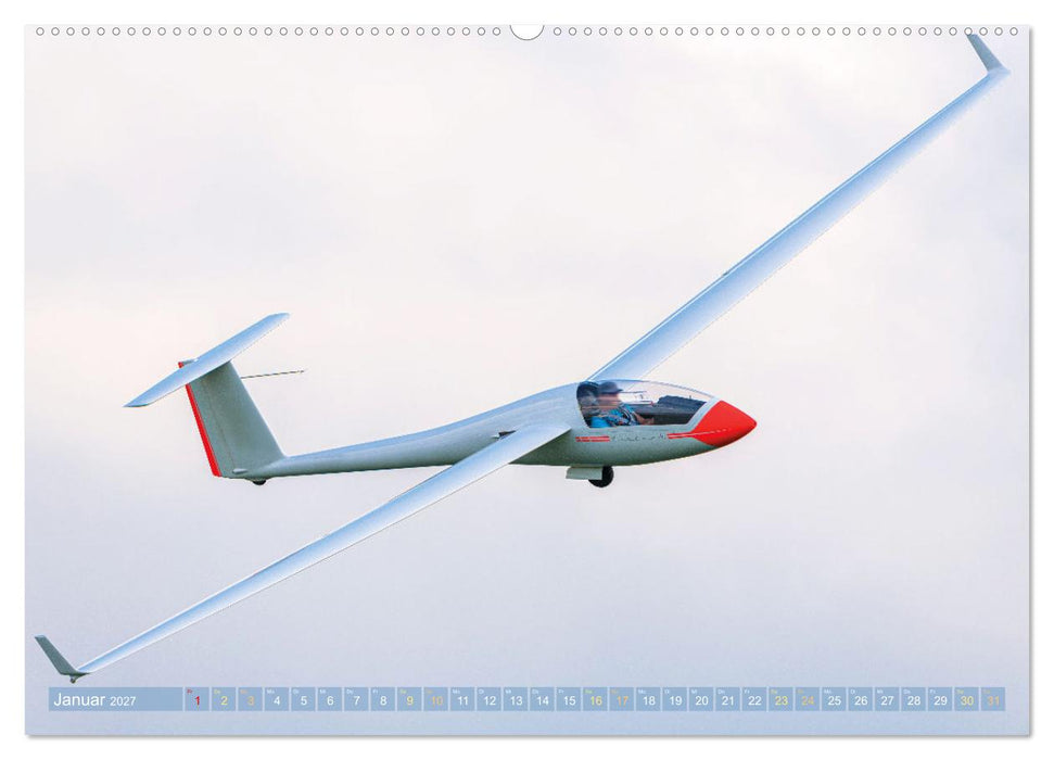 Meister in der Schwebe: Segelflugzeuge (CALVENDO Premium Wandkalender 2027)