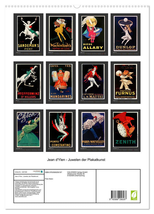 Jean d'Ylen - Juwelen der Plakatkunst (CALVENDO Premium Wandkalender 2027)