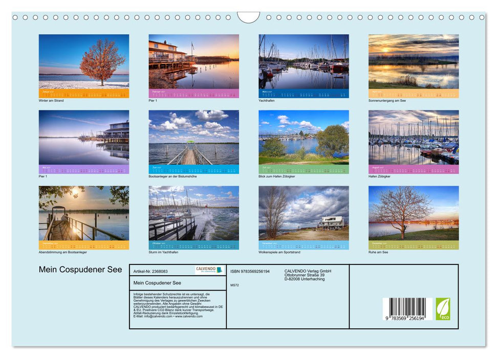 Mein Cospudener See (CALVENDO Wandkalender 2027)