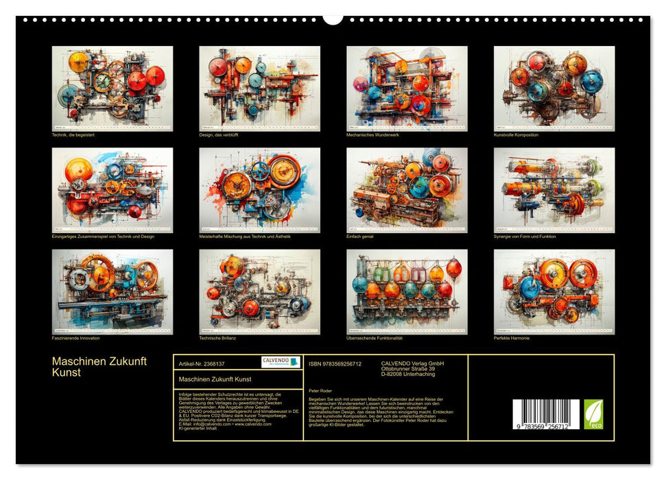 Maschinen Zukunft Kunst (CALVENDO Premium Wandkalender 2027)
