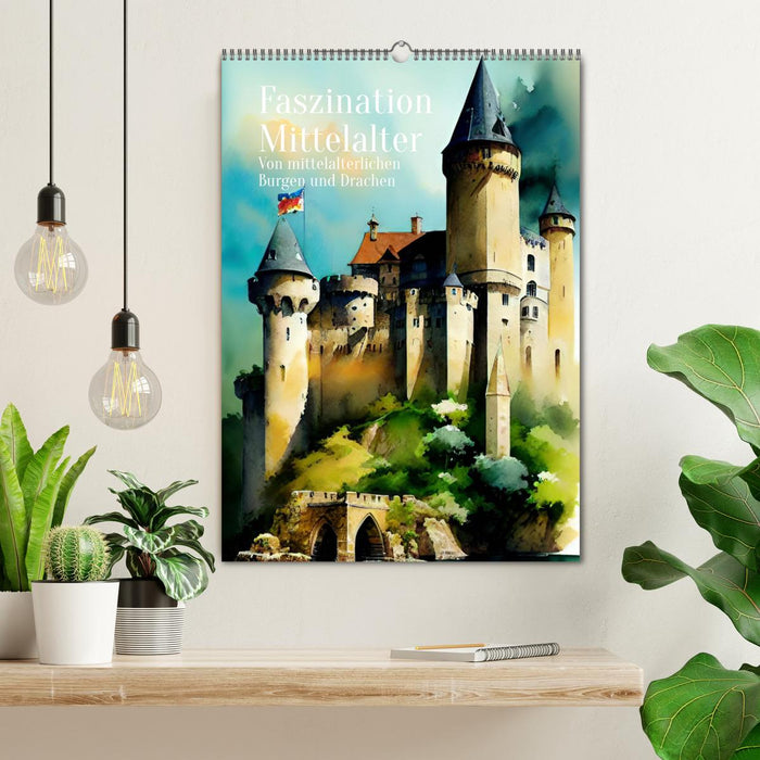 Faszination Mittelalter - Von mittelalterlichen Burgen und Drachen (CALVENDO Wandkalender 2027)