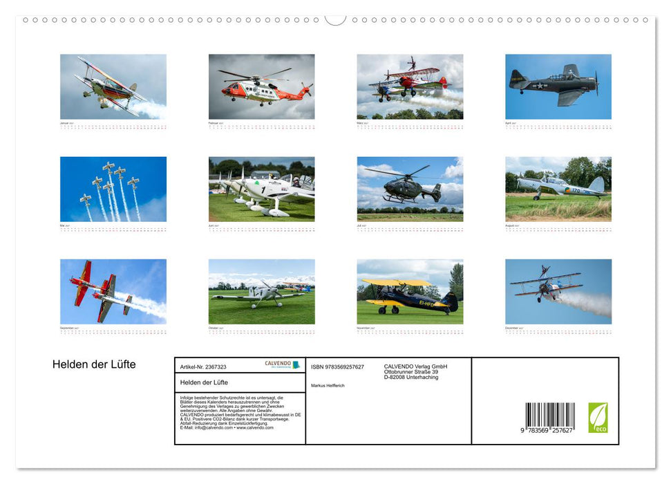 Helden der Lüfte (CALVENDO Premium Wandkalender 2027)