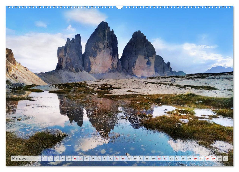 Berge - Die schönsten Gipfel der Welt (CALVENDO Premium Wandkalender 2027)