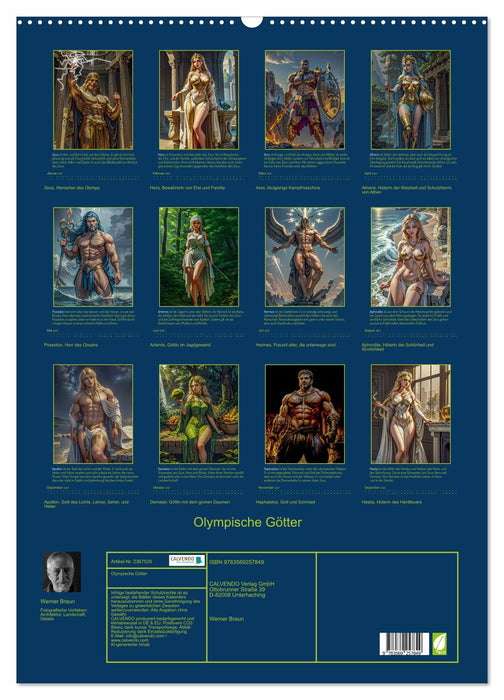 Olympische Götter (CALVENDO Wandkalender 2027)