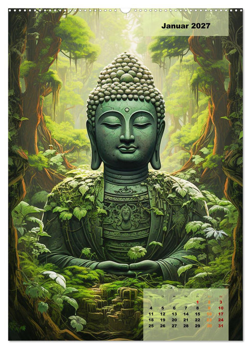 Jade Buddha - Finde die innere Mitte (CALVENDO Premium Wandkalender 2027)