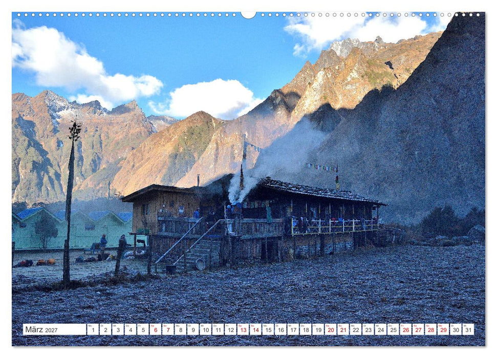 Trekking zum Kangchendzönga (CALVENDO Premium Wandkalender 2027)