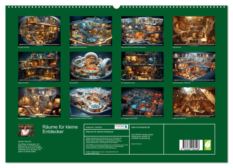 Räume für kleine Entdecker (CALVENDO Premium Wandkalender 2027)