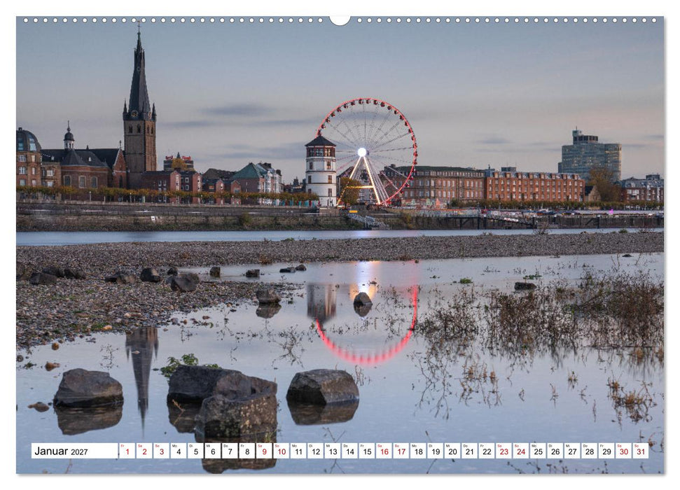 Urbane Impressionen. Düsseldorf - Moderne Stadt mit grünem Herz. (CALVENDO Premium Wandkalender 2027)