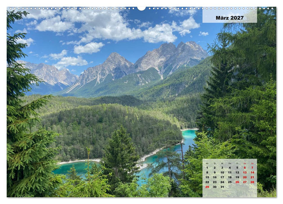 Alpenauszeit - Schöne Orte der Alpen (CALVENDO Premium Wandkalender 2027)
