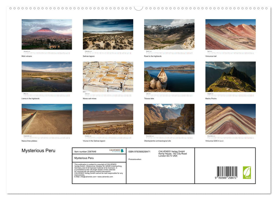 Mysterious Peru (CALVENDO Premium-Calendar 2027)