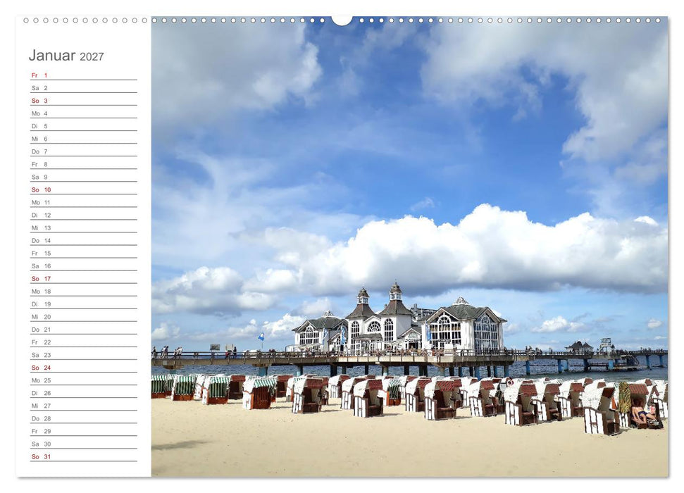 Fehmarn, Rügen und Usedom - Impressionen von den drei großen Ostseeinseln (CALVENDO Wandkalender 2027)