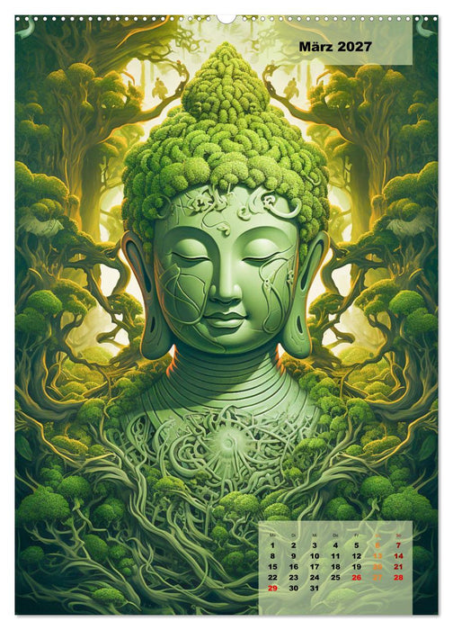 Jade Buddha - Finde die innere Mitte (CALVENDO Wandkalender 2027)