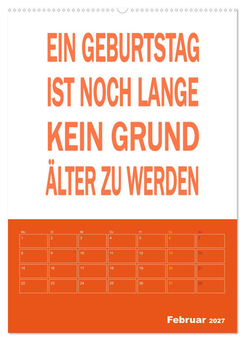 Memo an mich mit Jahresplaner (CALVENDO Wandkalender 2027)