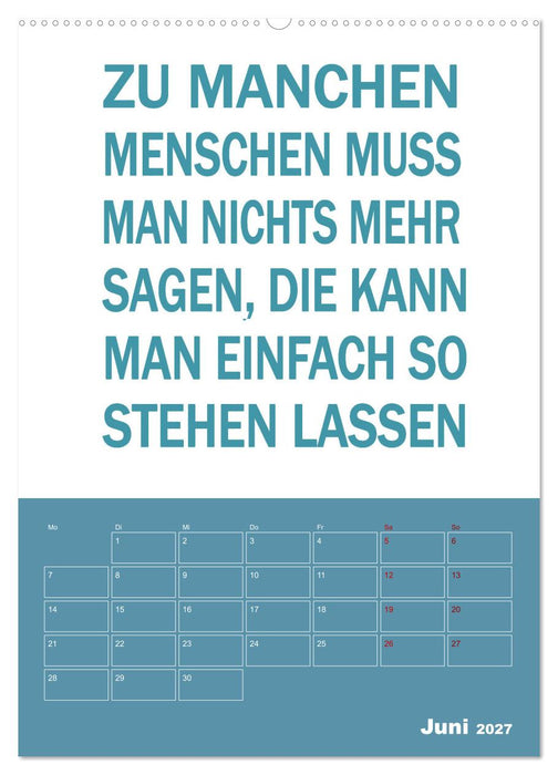 Memo an mich mit Jahresplaner (CALVENDO Wandkalender 2027)