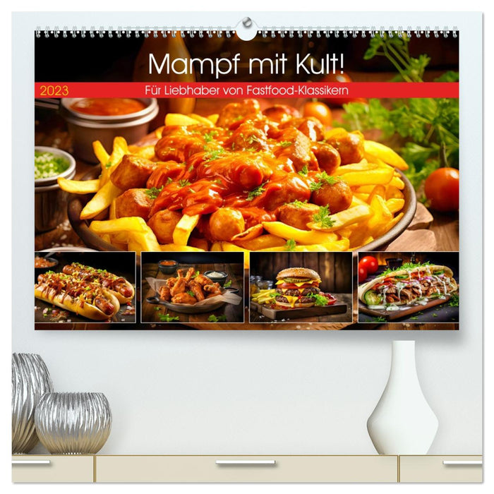Mampf mit Kult! - Für Liebhaber von Fastfood-Klassikern (CALVENDO Premium Wandkalender 2027)