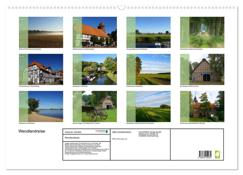 Wendlandreise (CALVENDO Wandkalender 2027)