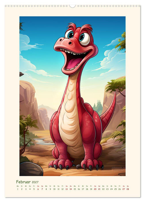 Happy Dinos (CALVENDO Premium Wandkalender 2027)