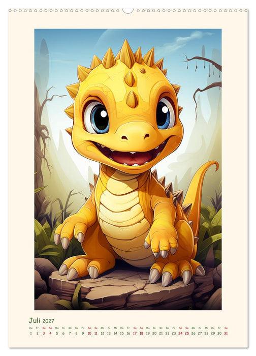 Happy Dinos (CALVENDO Premium Wandkalender 2027)