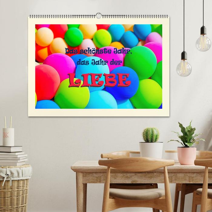 Das schönste Jahr, das Jahr der LIEBE (CALVENDO Wandkalender 2027)