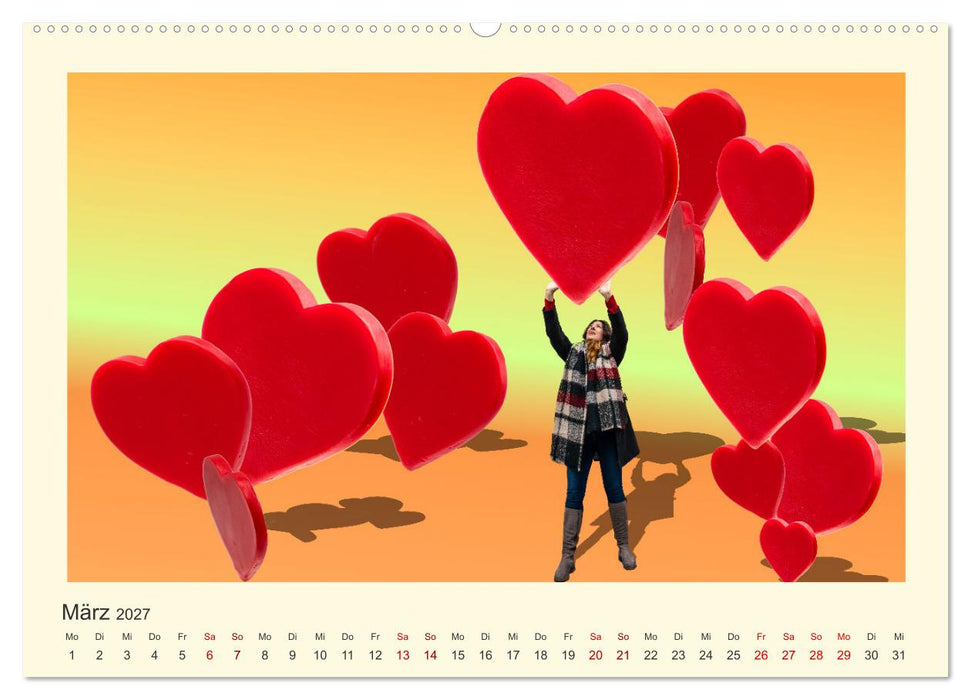 Das schönste Jahr, das Jahr der LIEBE (CALVENDO Wandkalender 2027)