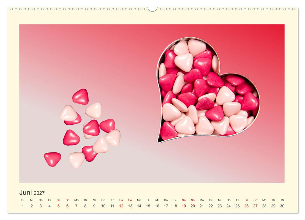 Das schönste Jahr, das Jahr der LIEBE (CALVENDO Wandkalender 2027)