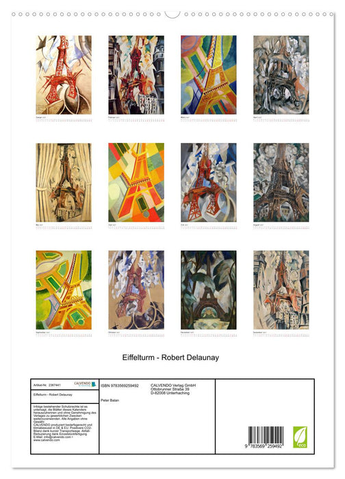 Eiffelturm - Robert Delaunay (CALVENDO Premium Wandkalender 2027)