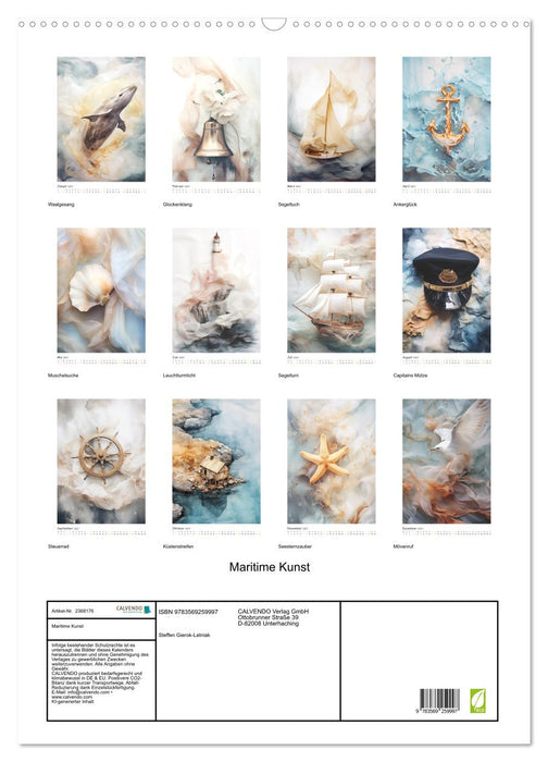 Maritime Kunst (CALVENDO Wandkalender 2027)