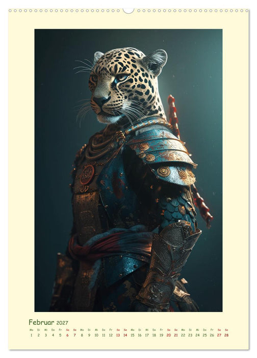 Tierische Samurai (CALVENDO Wandkalender 2027)