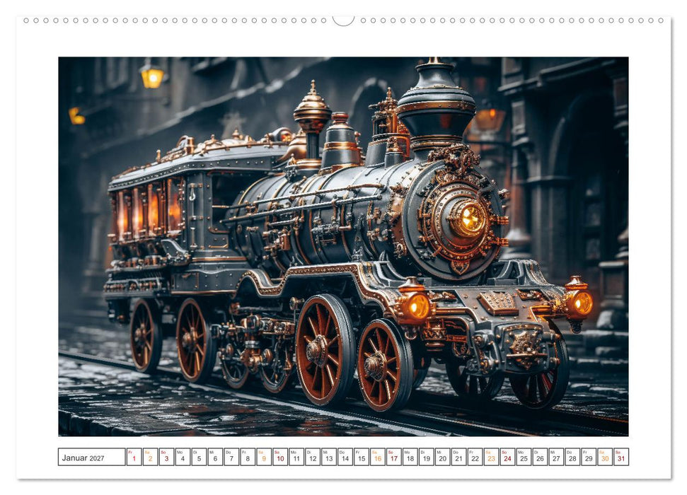 KI-Lokomotiven (CALVENDO Premium Wandkalender 2027)