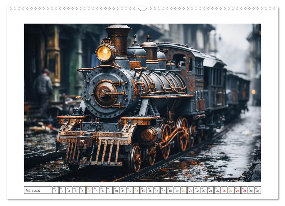 KI-Lokomotiven (CALVENDO Premium Wandkalender 2027)