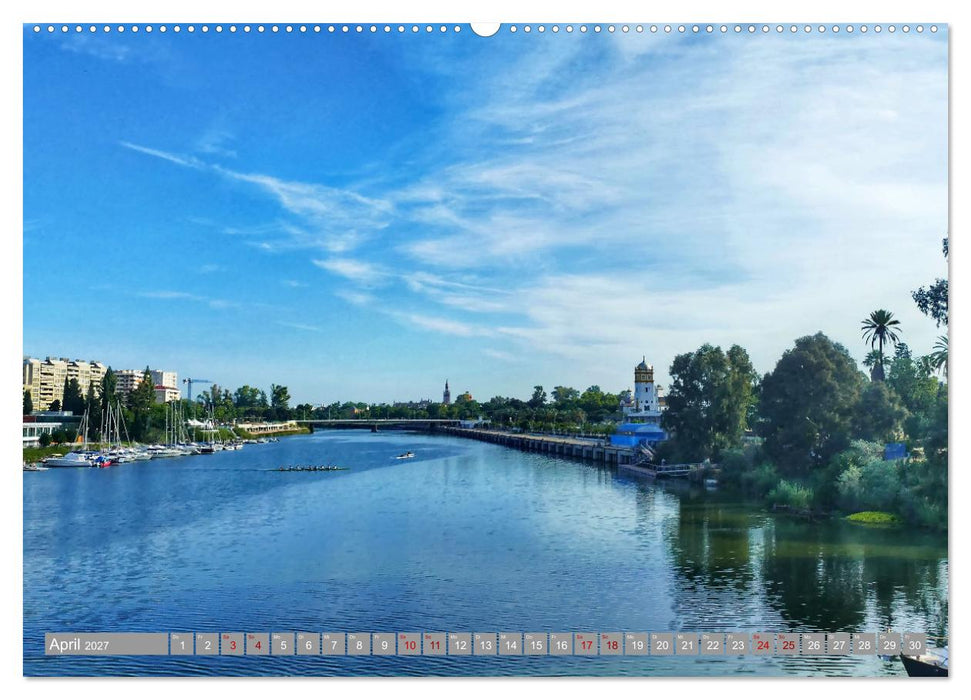 Andalusien, blaues Meer und historische Bauwerke (CALVENDO Wandkalender 2027)