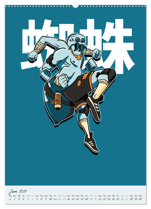 Dangerous Animal Samurai (CALVENDO Monthly Calendar 2027)