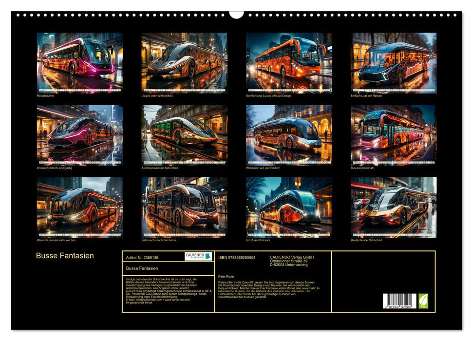 Busse Fantasien (CALVENDO Wandkalender 2027)
